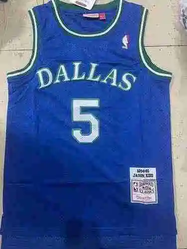 Mavericks 5 Jason Kidd Vintage Azul