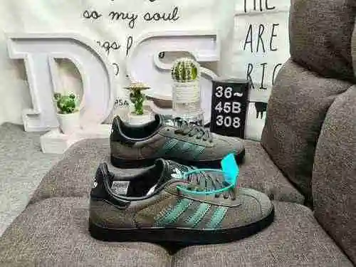 308DADIDAS GAZELLE Zapatos de tabla casual campus de gamuza de trébol.