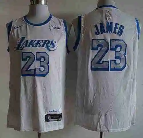 Camiseta Lakers 23 James White Temporada 19-20 Edición Ciudad