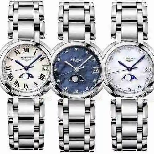 Reloj Longines para mujer combinado con movimiento mecánico original completamente automático Caja d