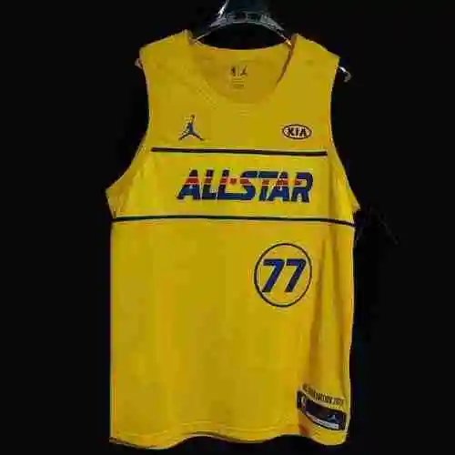 AU Player Edition NBA 2021 All Star Western Yellow Embroidery Customizable