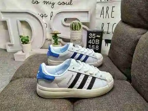 158 Dadidas originalsZapatos de tabla casuales Superstar resistentes al desgaste Detalles de diseño 