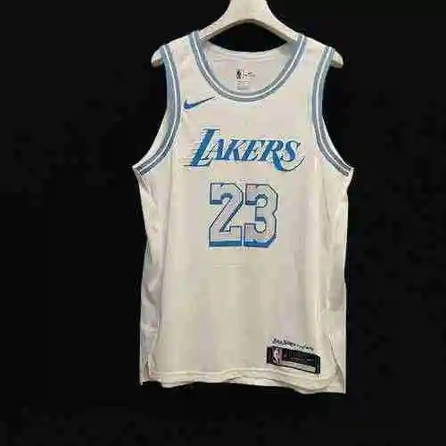 AU Player Edition Lakers 23 James 24 Kobe 3 Davis 0 Kuzma City White Custom Embroidered Basketball J