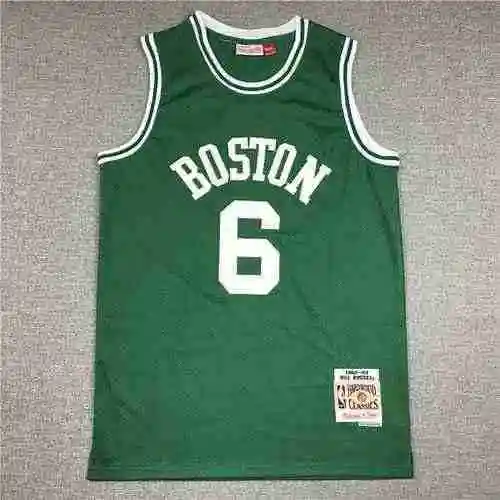 Celtic No. 6 El Señor de los Anillos Bill Russell Vintage Sign Verde