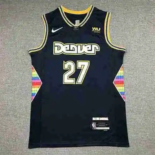 Nuggets 27.ª Jamal Murray 22.ª temporada Edición urbana Azul profundo