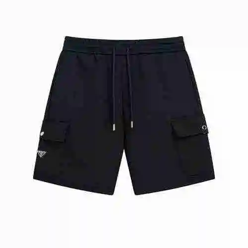 PRADA/Prada Bermudas de nailon con bolsillo triangular invertido lateral y pantalones cortos
