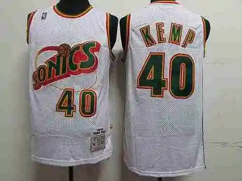 Supersonic 40 Sean Camp Logotipo vintage Borde blanco verde