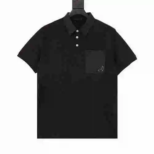 Prada/Prada POLO de manga corta con logo de bolsillo de hierro clásico