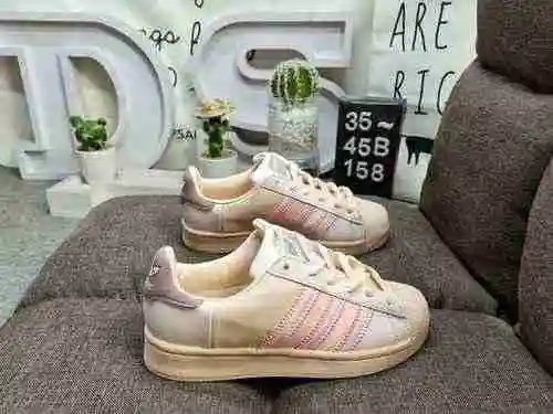 158DAdidas Clover Originals Superstar Shell Head Classic Versatile Casual Sports Board Shoes # High 