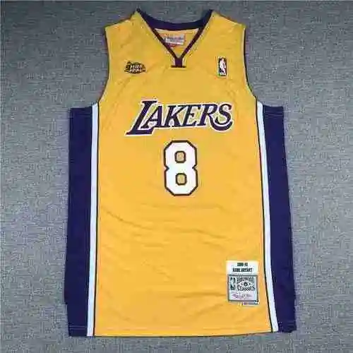 Lakers 8 Kobe Finals Retro Amarillo V-cuello