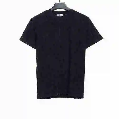 Dior Dark Jacquard Material Toalla Manga Corta