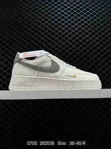 8 lanzamiento oficial sincronizado de Nike Air Force&# x27; 7 Superficie de tela gris dorada Air