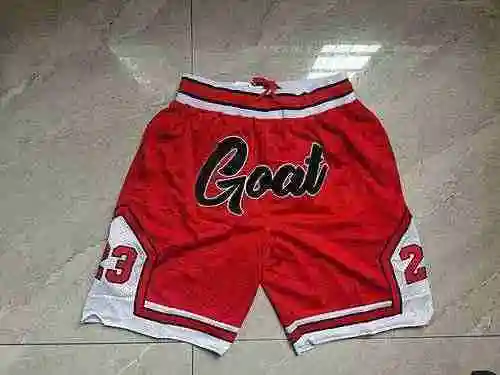Pantalones de bolsillo Jordan Goat pantalones de baloncesto rojos