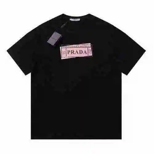 Prada/Prada Camiseta Estampada Con Logo De Letra Manga Corta</span>