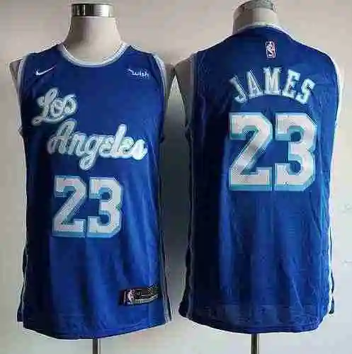 Camiseta Lakers 23 James Blue 19-20 Temporada City Edition