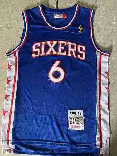 76ers 6 Julius Owen Vintage Azul
