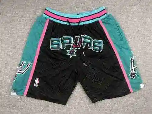 Pantalones de bolsillo Spur Pantalones de baloncesto con borde verde y negro