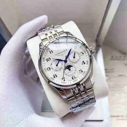 Reloj Longines para hombre combinado con movimiento mecánico original completamente automático Caja 
