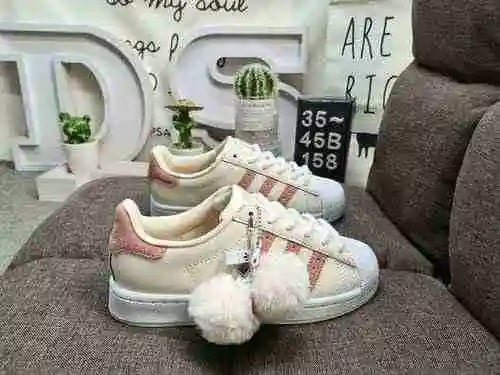 158DAdidas Three Leaf Grass Originals Superstar Shell Head Classic Versatile Casual Sports Board Sho