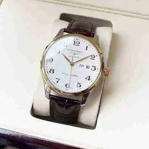Reloj Longines para hombre combinado con movimiento mecánico original completamente automático Caja 