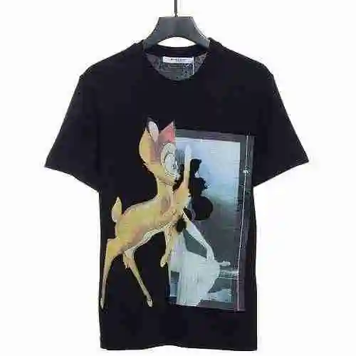 Manga corta con estampado de ciervos coloridos de Givenchy