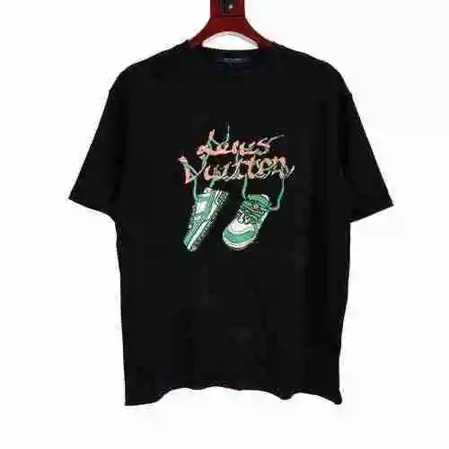 Camiseta manga corta estampado zapato
