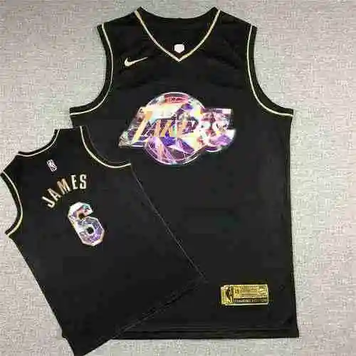 Lakers No. 6 James Diamond Edición Oro Negro