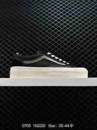 Zapato skate Vance VANS Style 36 low top canvas negro 35-44 con media talla Proceso: Vulcanización: 