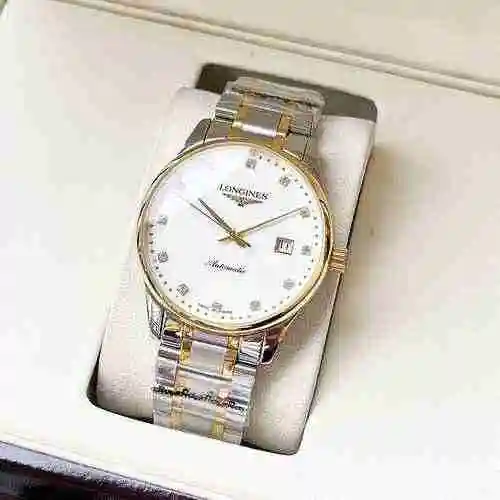 Reloj Longines para hombre combinado con movimiento mecánico original completamente automático Caja 