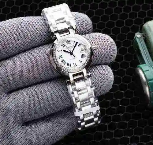 Reloj Longines para mujer con movimiento mecánico original totalmente automático, caja de acero de p