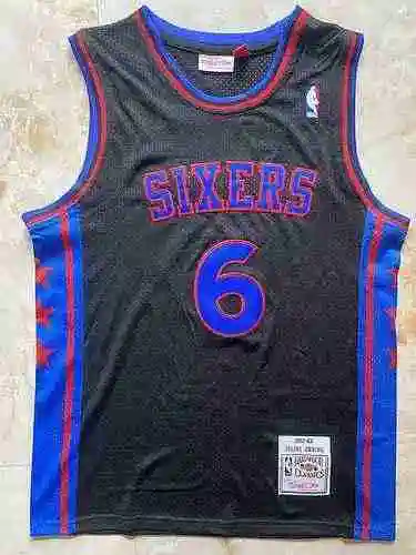 76ers Talla 6 Julius Owen Vintage Negro