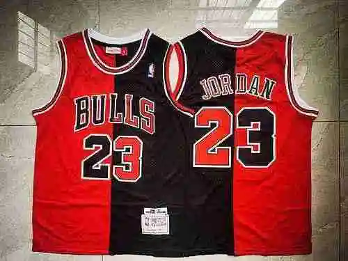 Bull 23 Jordan Negro Rojo Contraste