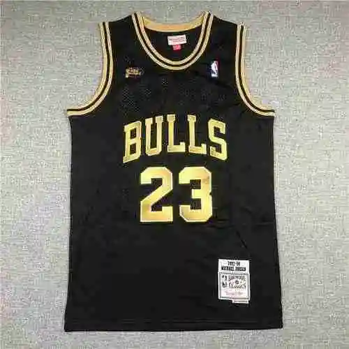 Bulls 23 Jordan Final Retro Negro Oro