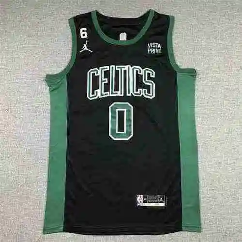 Celtics No. 0 Tatum 23 Temporada 6 Estándar Negro
