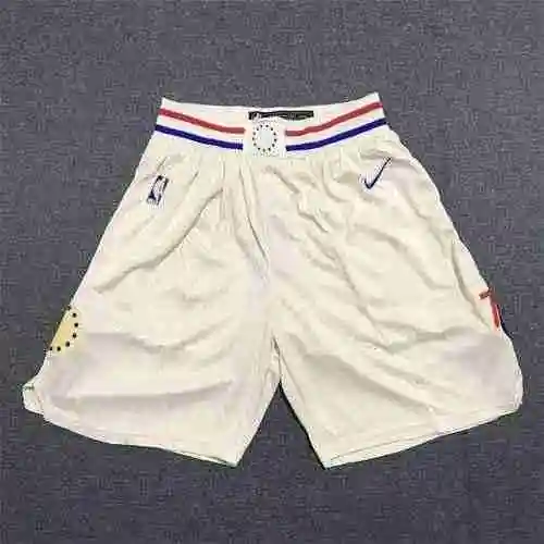 Pantalón corto de fútbol 76ers beige temporada 17-18 City Edition