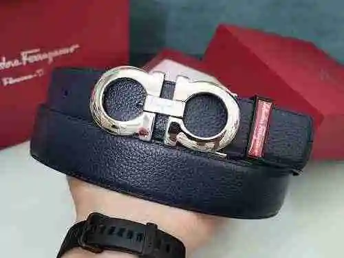 Cinturón de cuero para hombre personalizado avanzado con piel de vacuno importada de doble cara