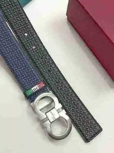 Cinturón de piel de vacuno con capa superior de doble cara