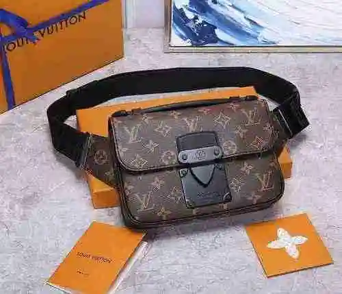 Riñonera exclusiva para hombre fabricada en material de lona importado de primer nivel, versión répl