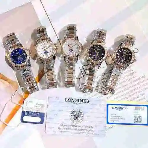 Reloj Longines para mujer combinado con movimiento mecánico original completamente automático Caja d