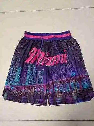 Pantalones de fútbol con bolsillo morado con transferencia de calor caliente