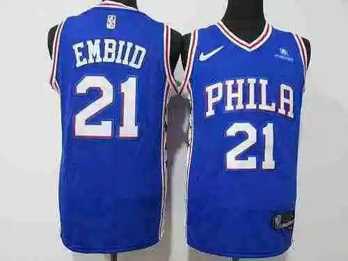 76ers 21st Enbid 75th Anniversary Blue