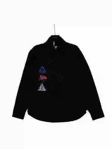 Dior 2023 Otoño Camisa de manga larga con estampado de cine y televisión con temática espacial de lo