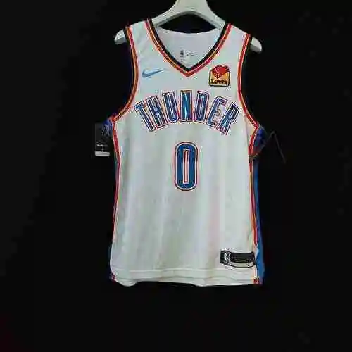 AU Player Edition Thunder 0 Little White Embroidery Customizable Jersey