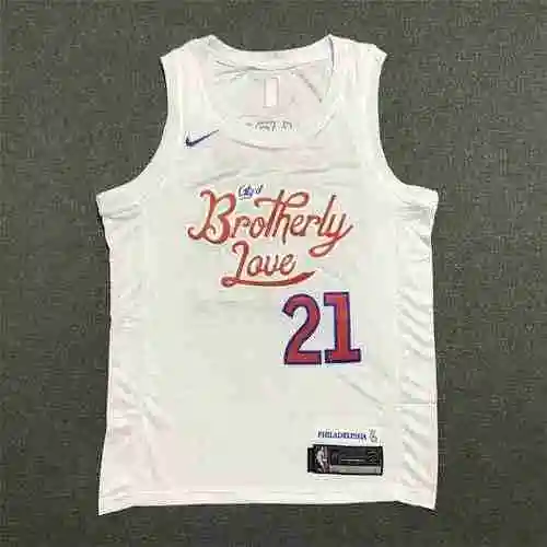 76ers 21st Enbid 23 Season City Edition White