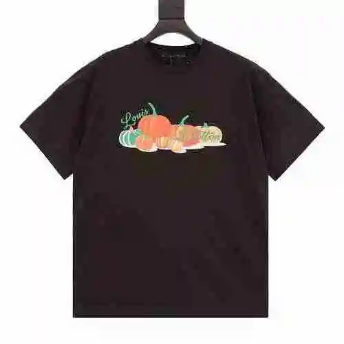 Manga corta con estampado de calabaza de la marca Louis Vuitton/Louis Vuitton Yayoi Kusama Co