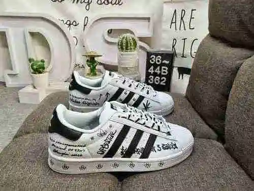 362DAdidas Clover Originals Superstar Shell Head Classic Versatile Casual Sports Zapatos de tabla Ad
