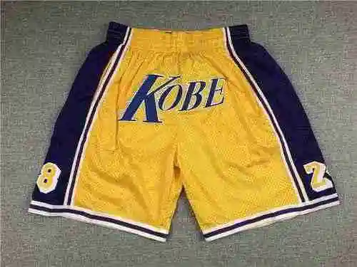 Pantalones de bolsillo Kobe KOBE pantalones de baloncesto amarillos