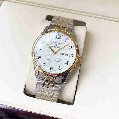 Reloj Longines para hombre combinado con movimiento mecánico original completamente automático Caja 