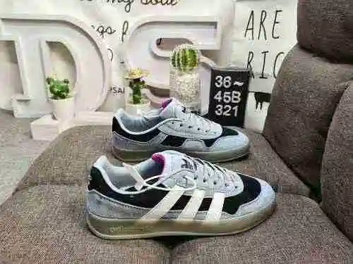 321D. Adidas Gonz Aloha Super One Black Eye Co branded Pink Training Shoes with Pink Dust Bag Drawer