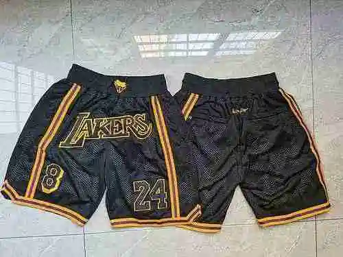 Pocket pants Lakers LAKERS 8/24 black basketball pants